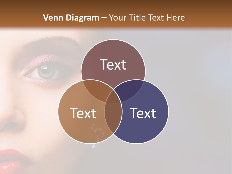 Sensual Fashion Circle PowerPoint Template