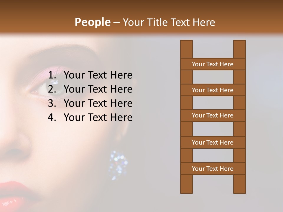 Sensual Fashion Circle PowerPoint Template