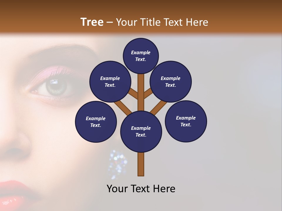 Sensual Fashion Circle PowerPoint Template