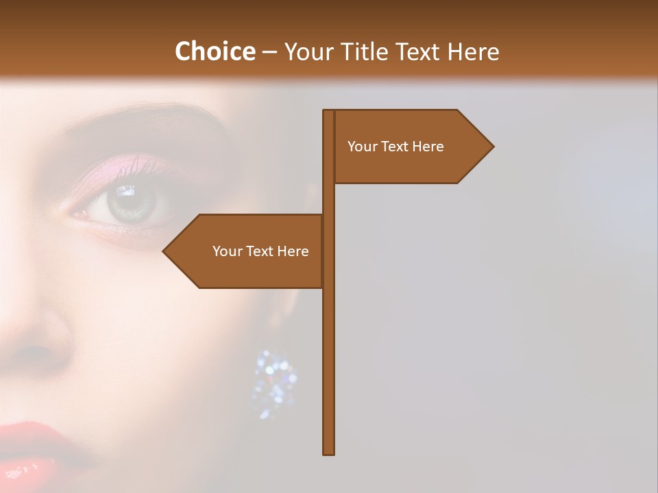 Sensual Fashion Circle PowerPoint Template