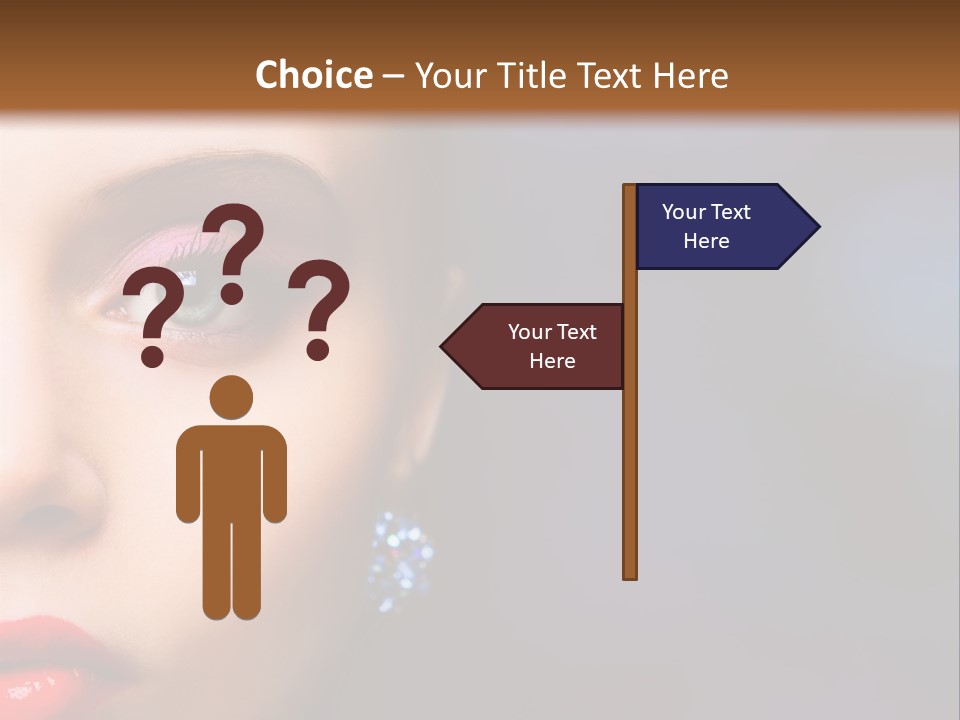 Sensual Fashion Circle PowerPoint Template