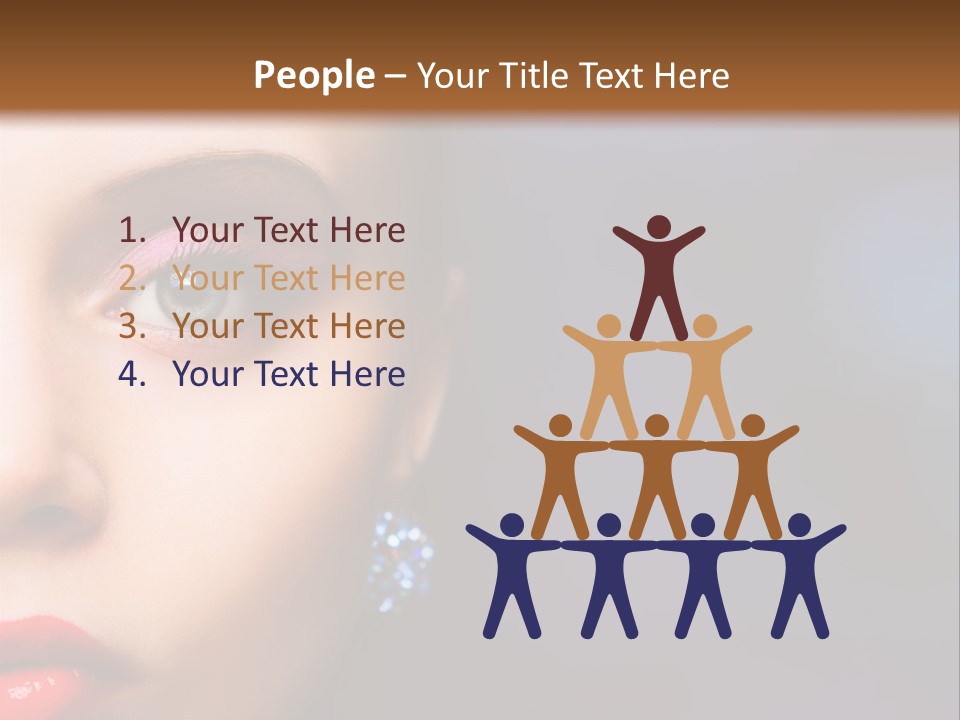 Sensual Fashion Circle PowerPoint Template