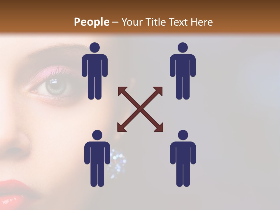 Sensual Fashion Circle PowerPoint Template