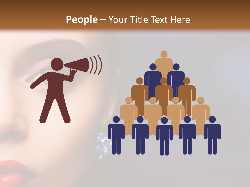 Sensual Fashion Circle PowerPoint Template