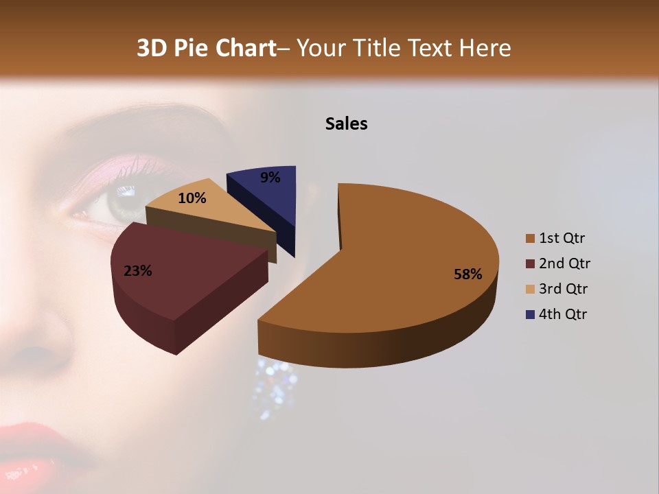 Sensual Fashion Circle PowerPoint Template