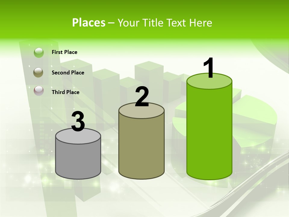 Marketing Green Line PowerPoint Template