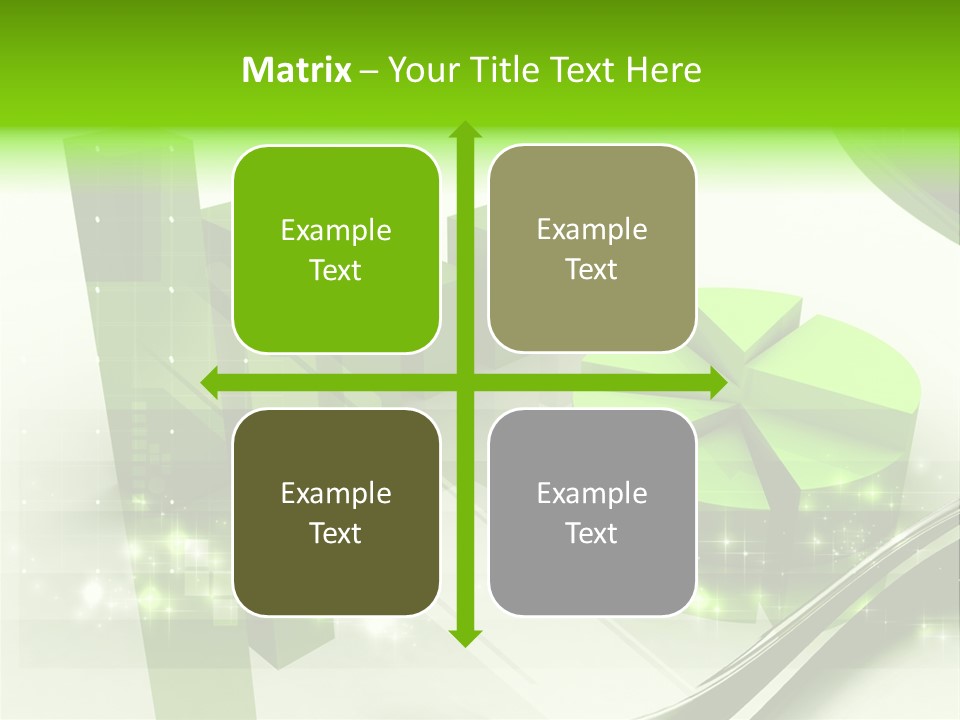 Marketing Green Line PowerPoint Template