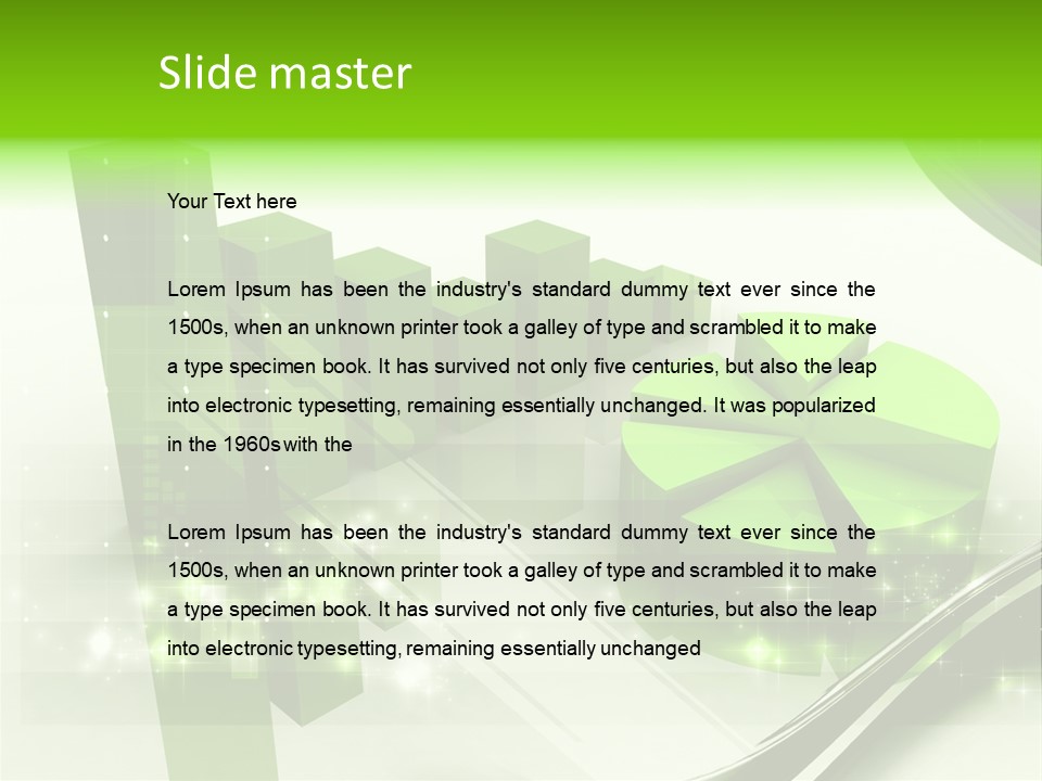Marketing Green Line PowerPoint Template