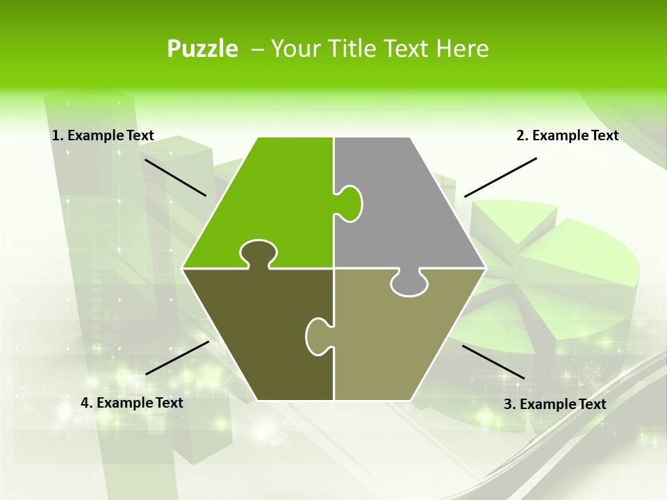 Marketing Green Line PowerPoint Template