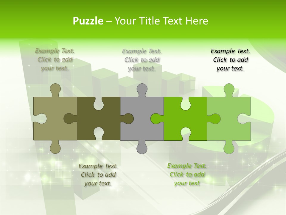 Marketing Green Line PowerPoint Template