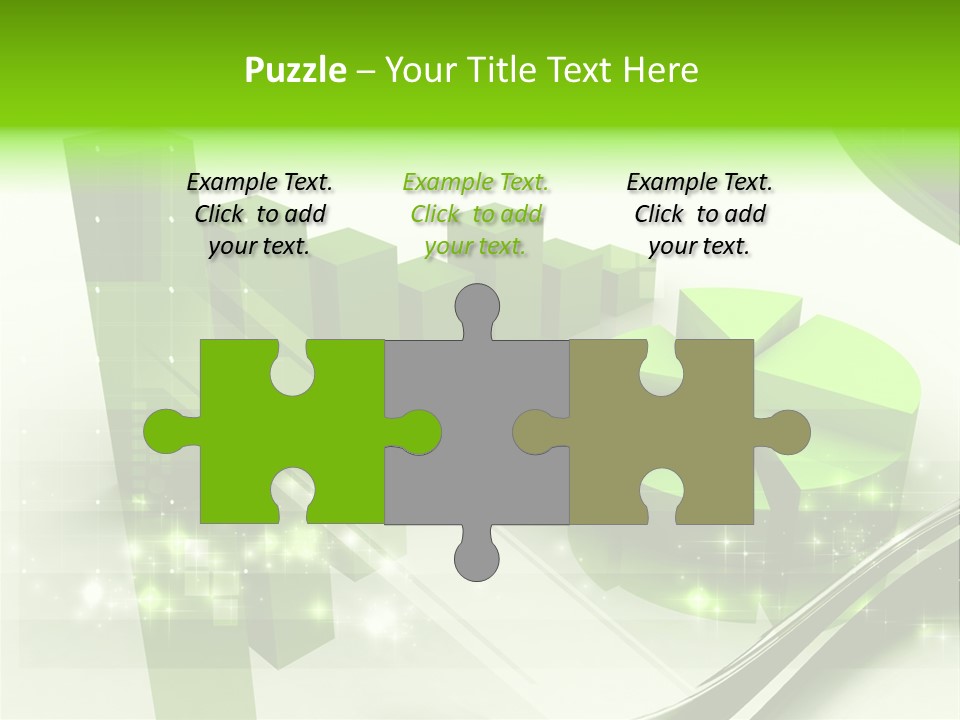 Marketing Green Line PowerPoint Template