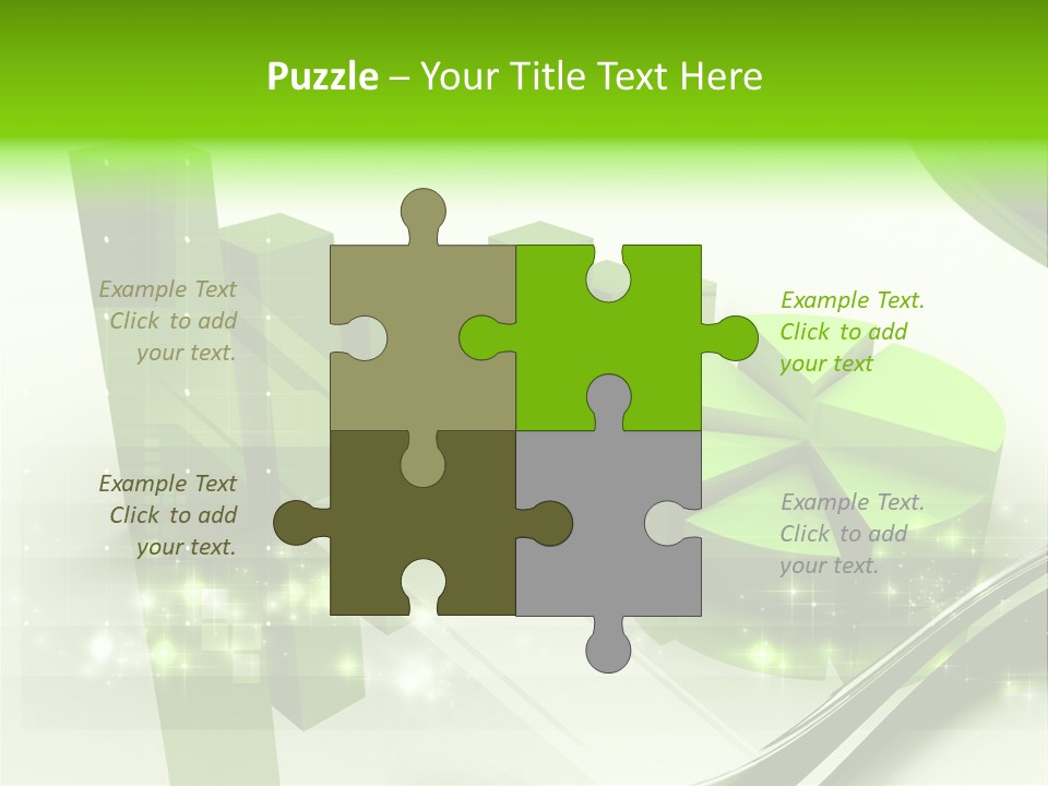 Marketing Green Line PowerPoint Template
