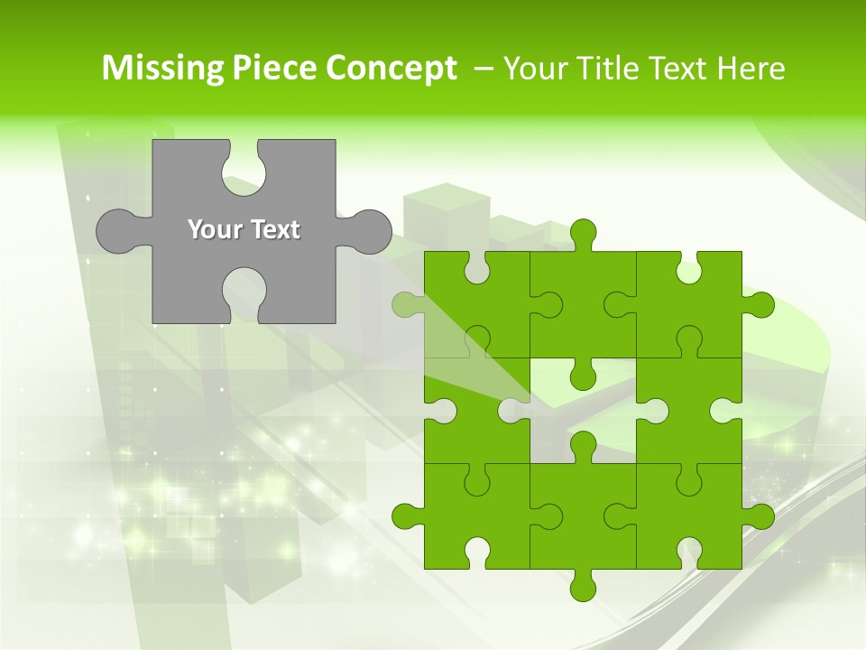 Marketing Green Line PowerPoint Template