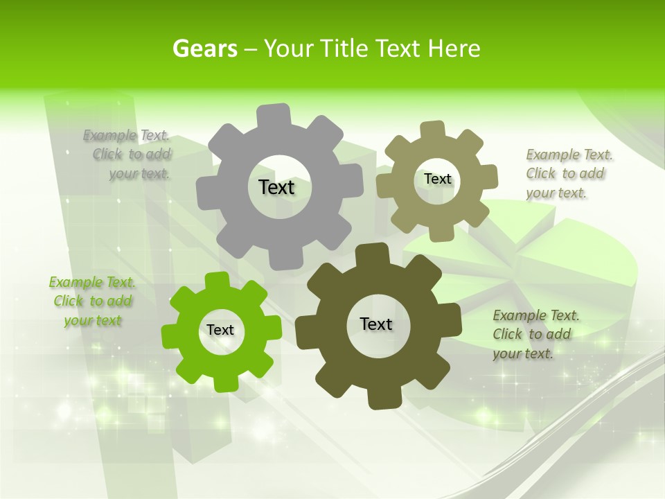 Marketing Green Line PowerPoint Template