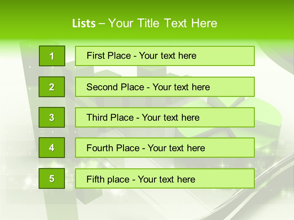 Marketing Green Line PowerPoint Template