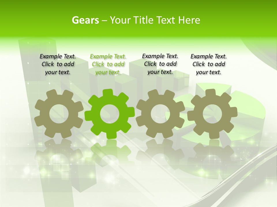 Marketing Green Line PowerPoint Template