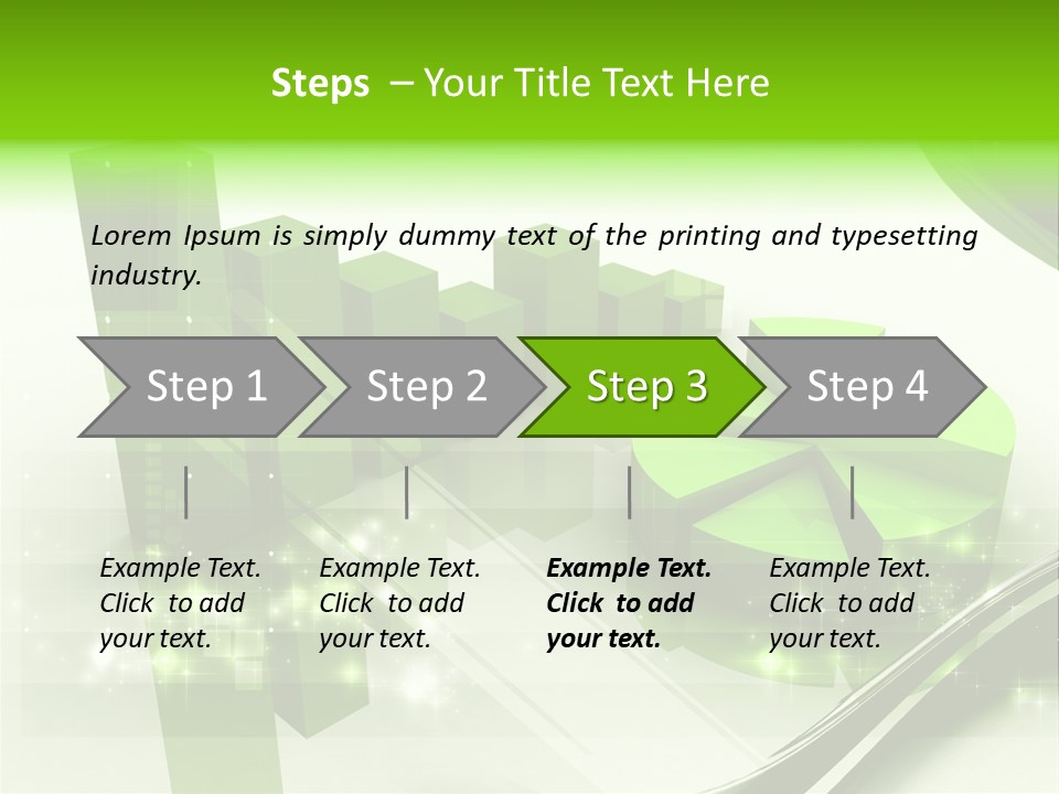 Marketing Green Line PowerPoint Template
