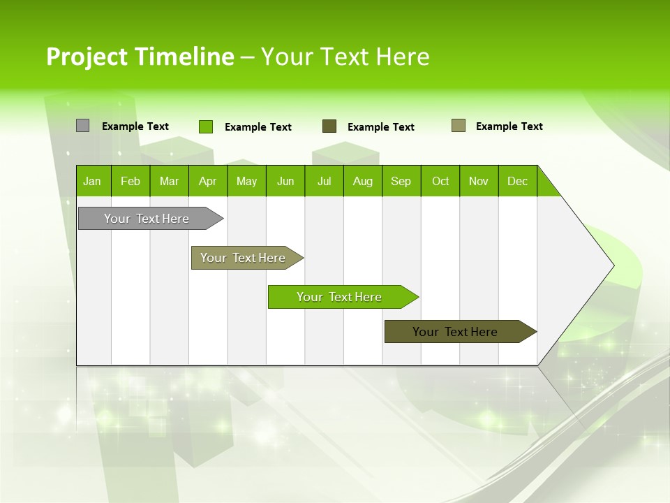 Marketing Green Line PowerPoint Template