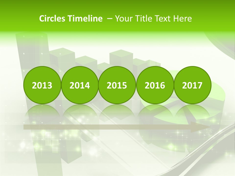 Marketing Green Line PowerPoint Template