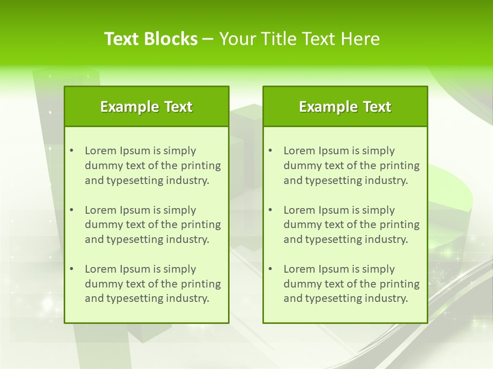 Marketing Green Line PowerPoint Template