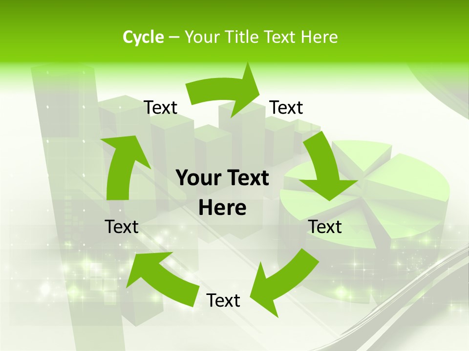 Marketing Green Line PowerPoint Template
