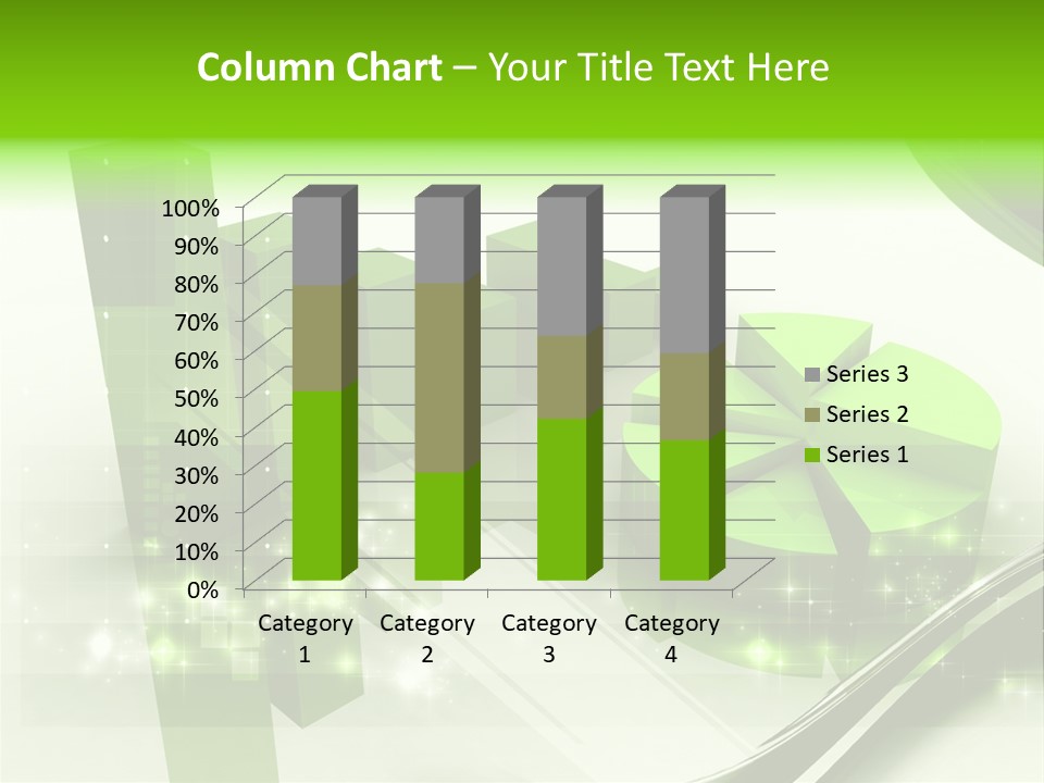 Marketing Green Line PowerPoint Template