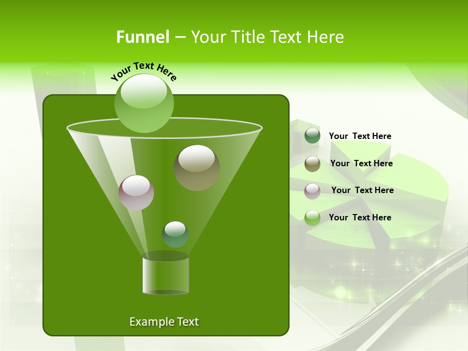 Marketing Green Line PowerPoint Template