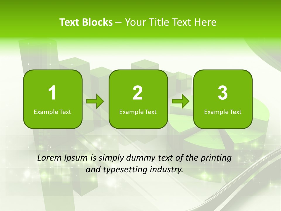 Marketing Green Line PowerPoint Template