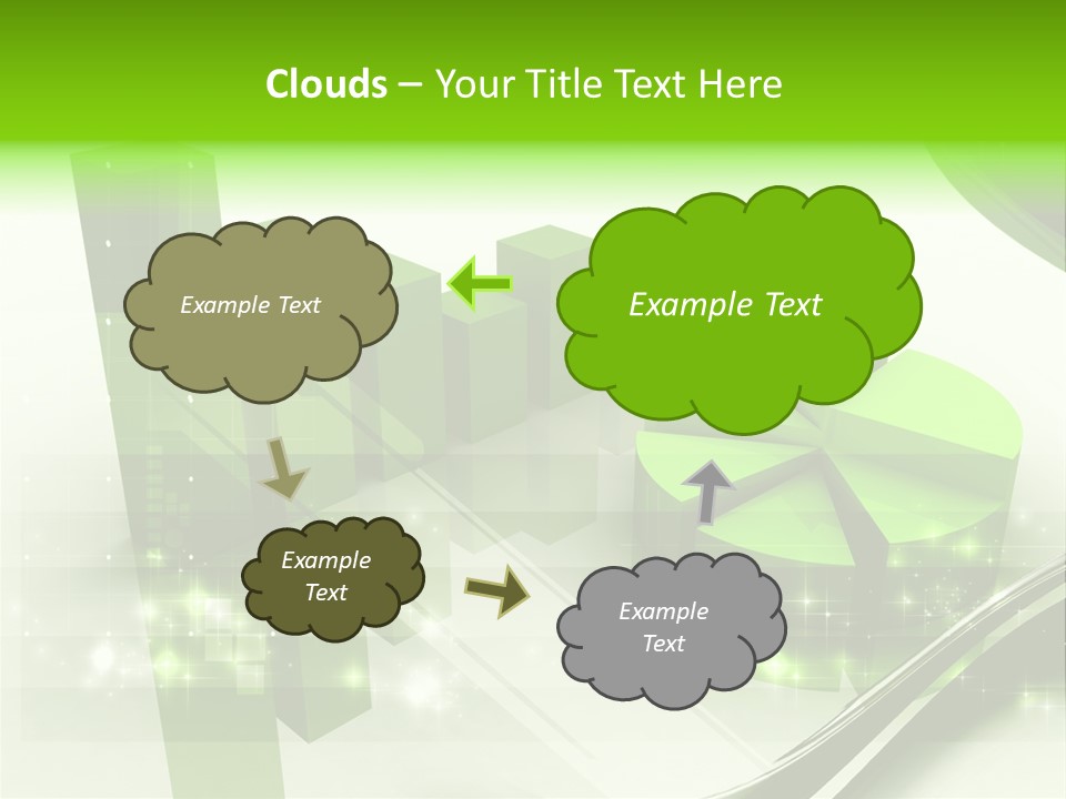 Marketing Green Line PowerPoint Template
