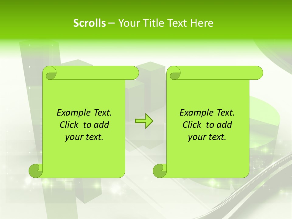 Marketing Green Line PowerPoint Template