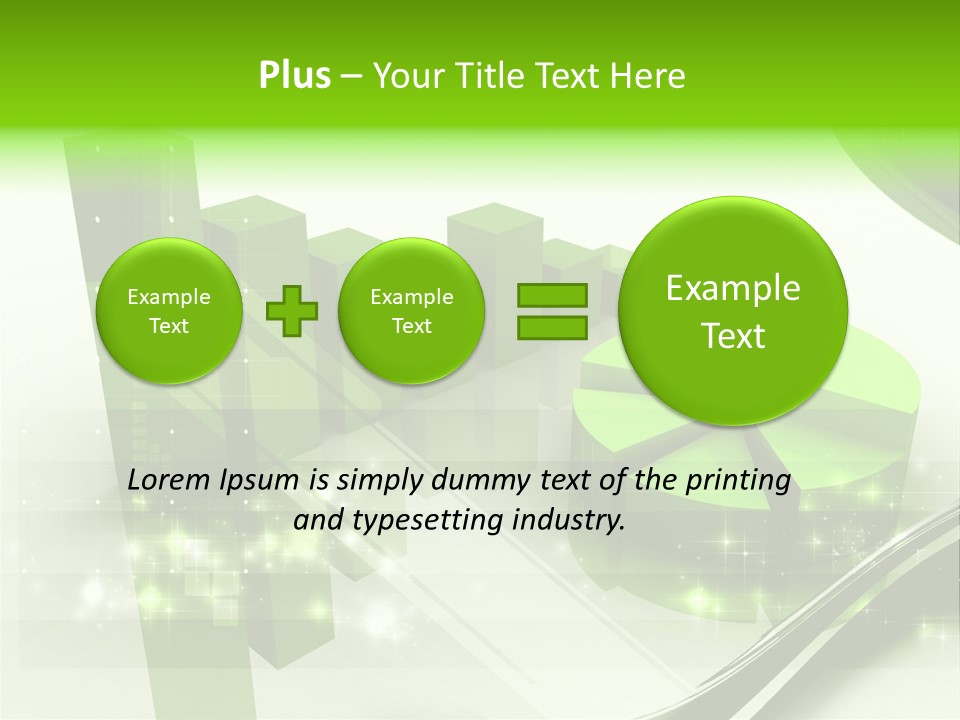 Marketing Green Line PowerPoint Template