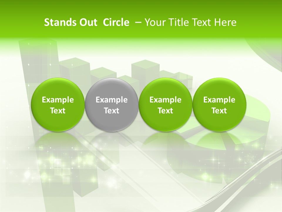Marketing Green Line PowerPoint Template