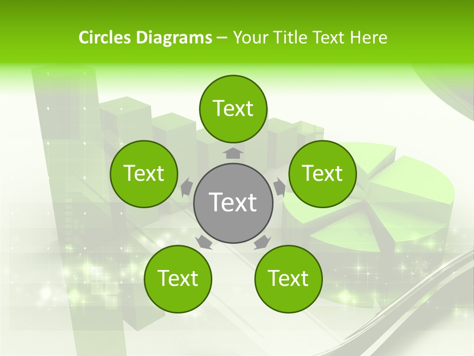 Marketing Green Line PowerPoint Template