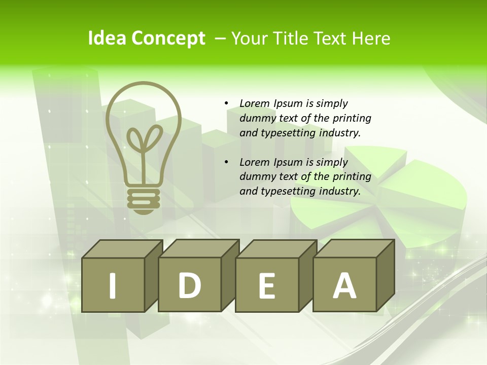 Marketing Green Line PowerPoint Template