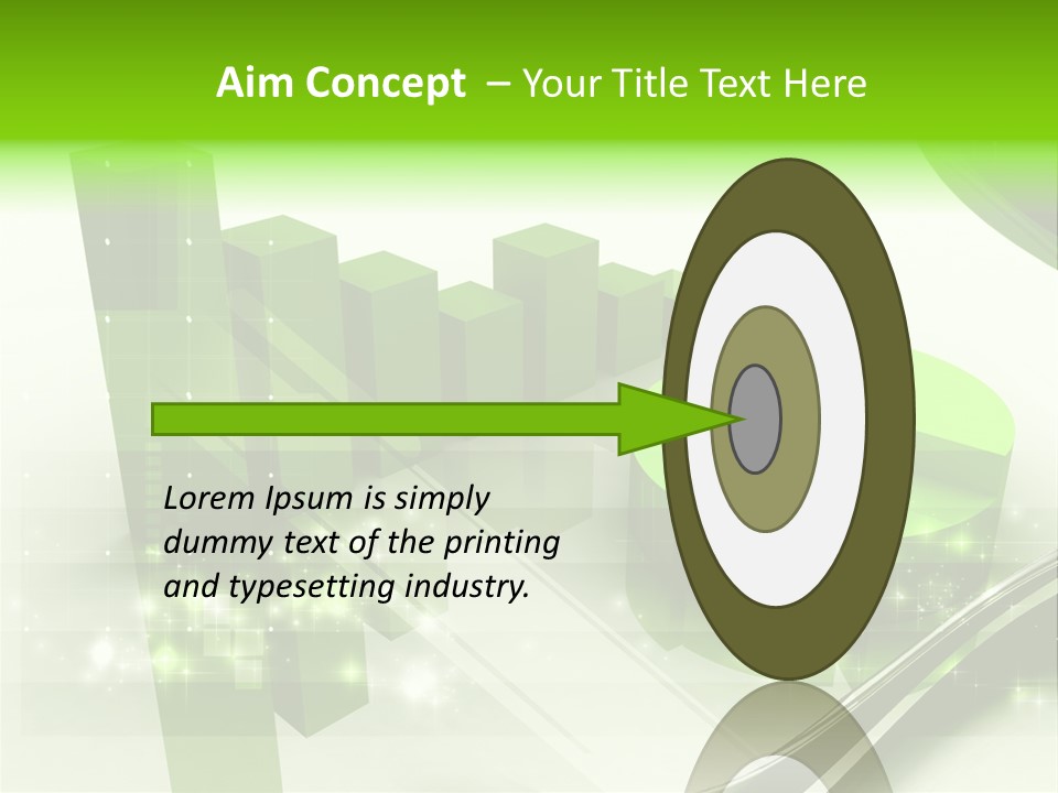 Marketing Green Line PowerPoint Template