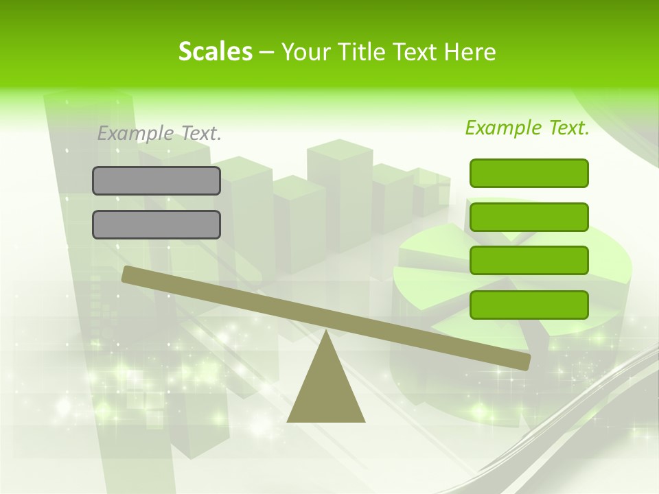 Marketing Green Line PowerPoint Template