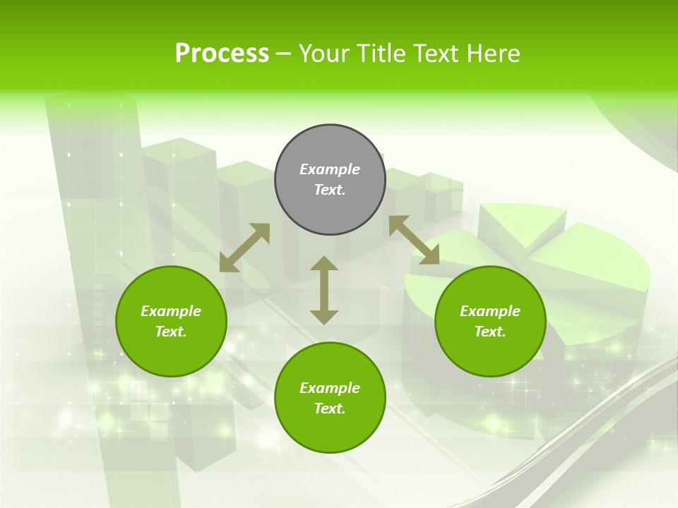 Marketing Green Line PowerPoint Template