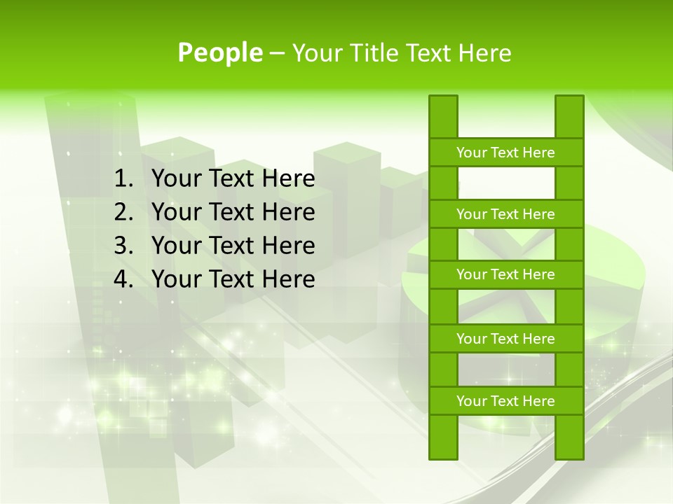 Marketing Green Line PowerPoint Template