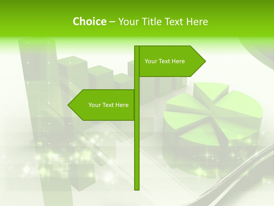 Marketing Green Line PowerPoint Template