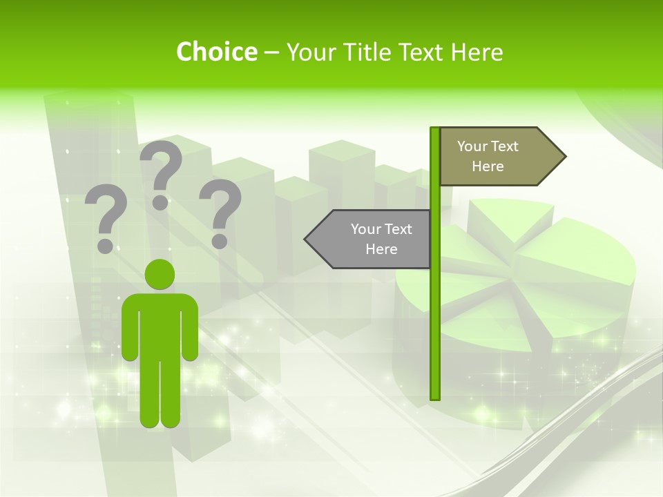 Marketing Green Line PowerPoint Template