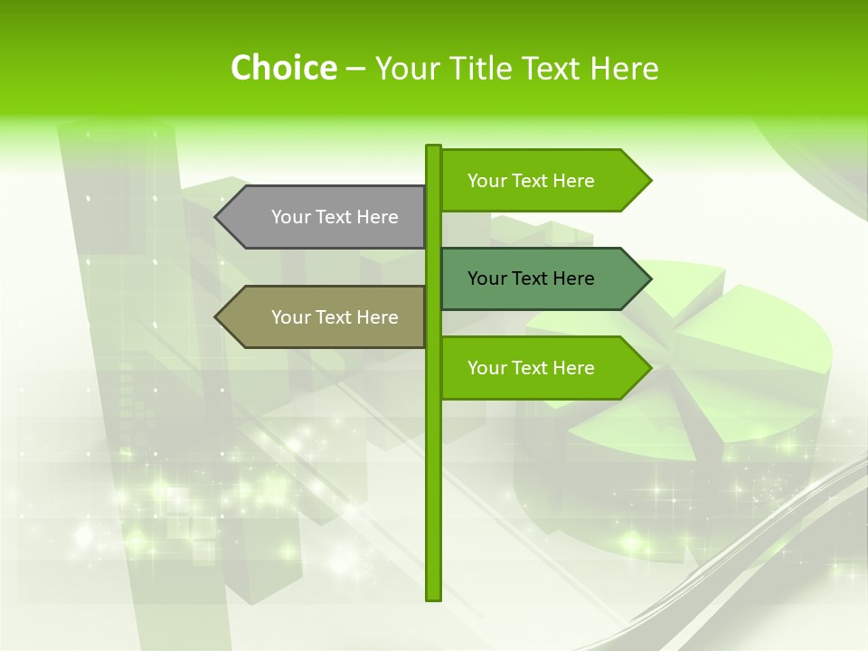Marketing Green Line PowerPoint Template