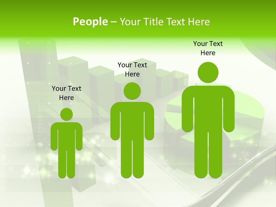Marketing Green Line PowerPoint Template