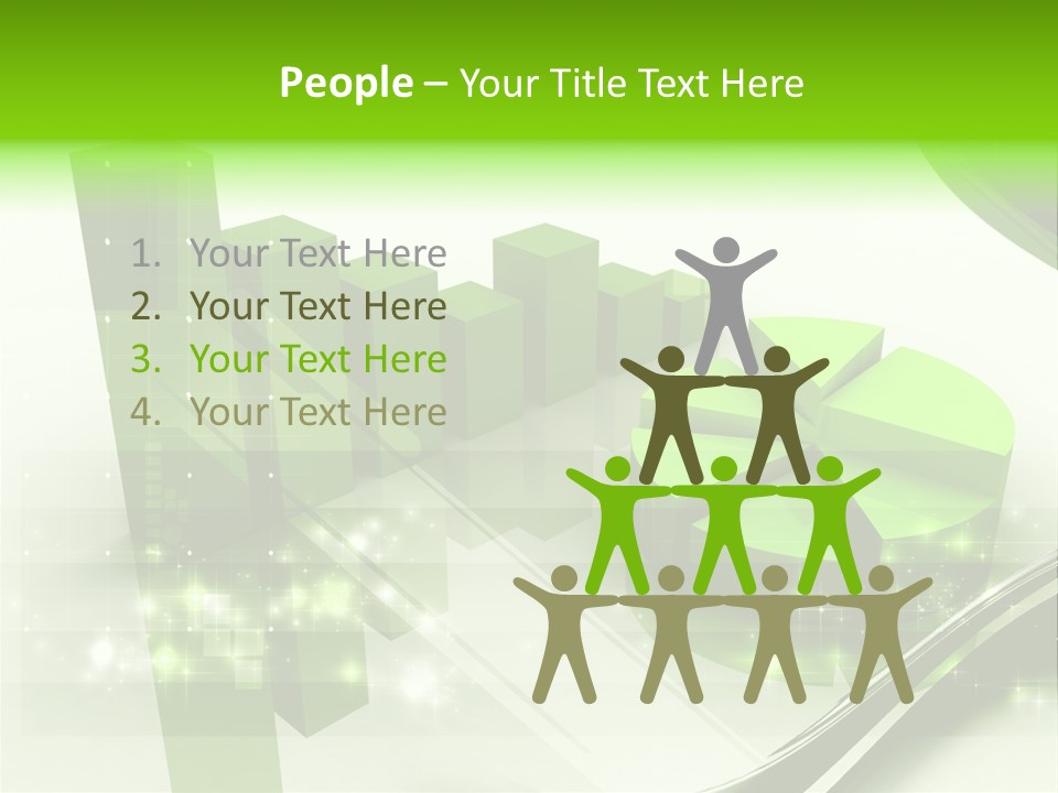Marketing Green Line PowerPoint Template