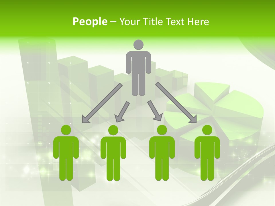 Marketing Green Line PowerPoint Template