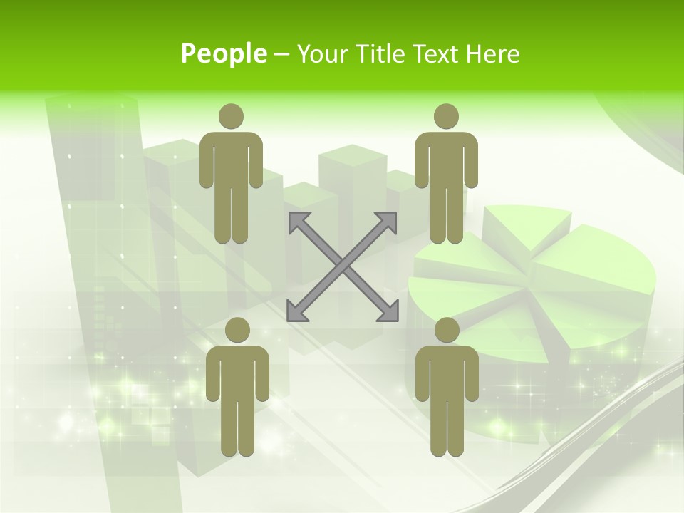 Marketing Green Line PowerPoint Template