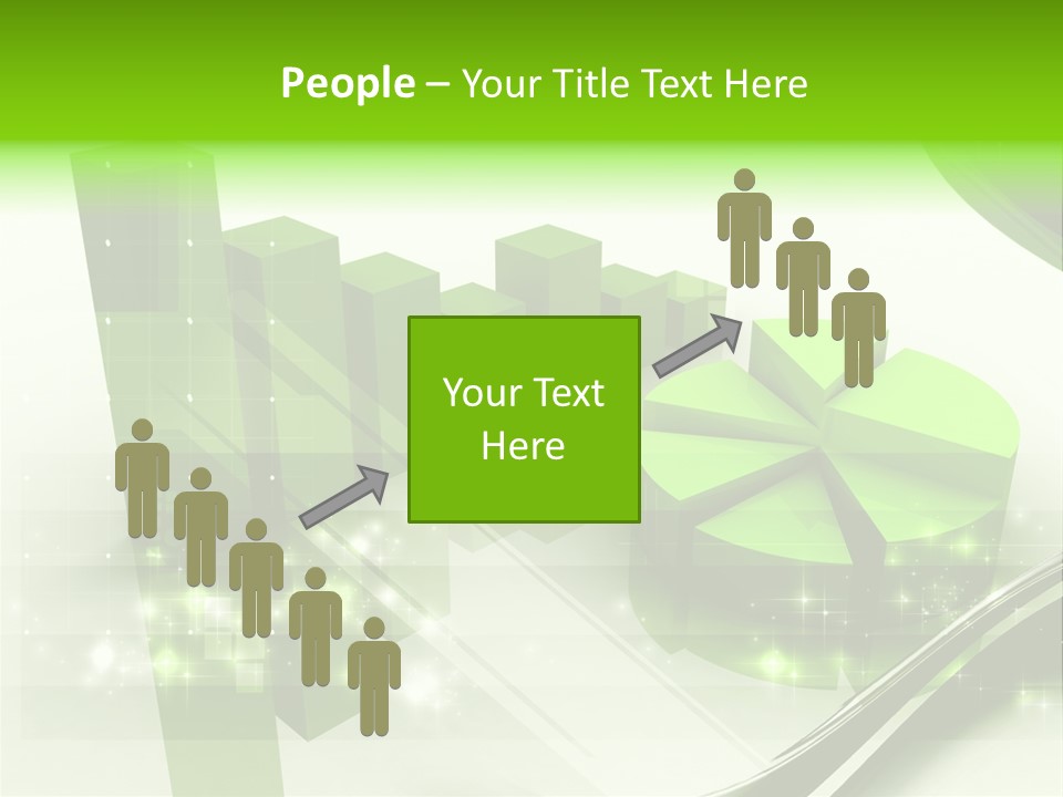 Marketing Green Line PowerPoint Template
