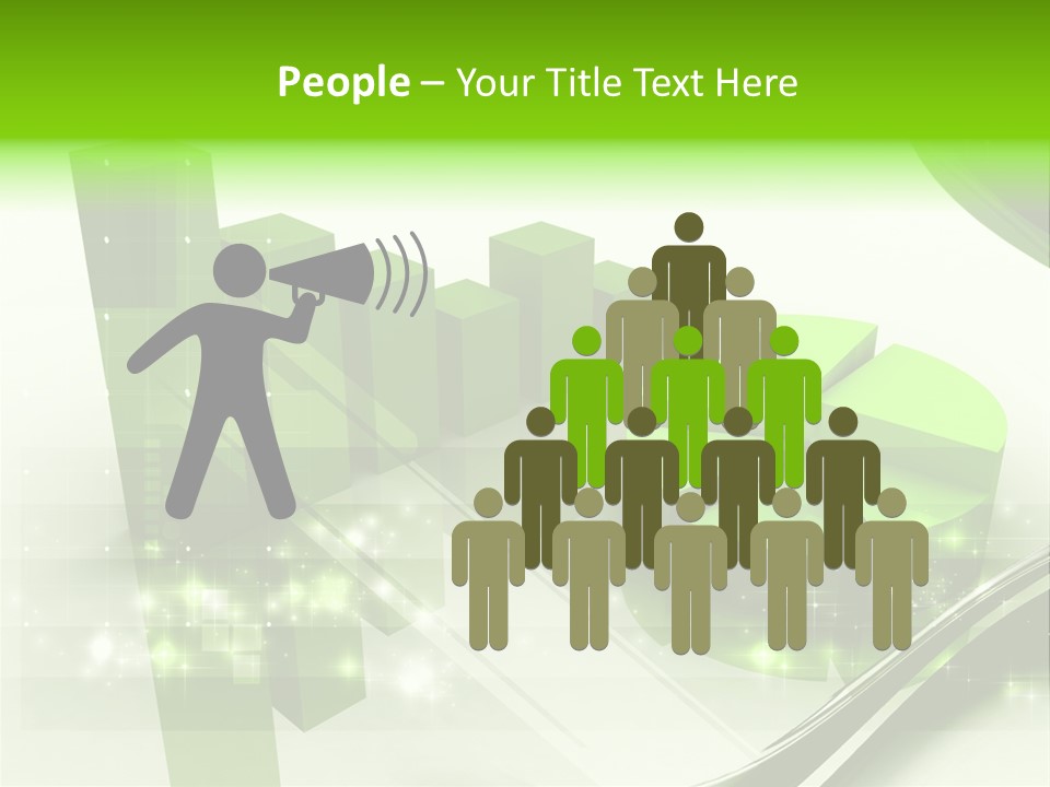 Marketing Green Line PowerPoint Template