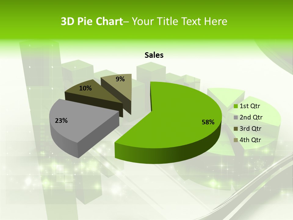 Marketing Green Line PowerPoint Template