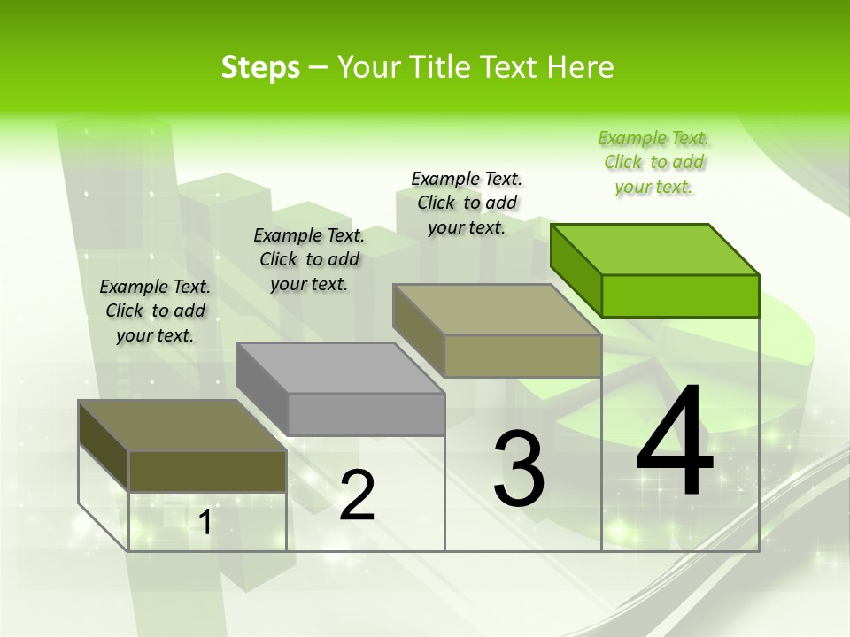 Marketing Green Line PowerPoint Template
