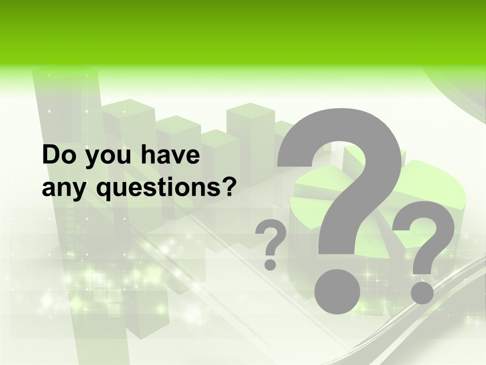 Marketing Green Line PowerPoint Template